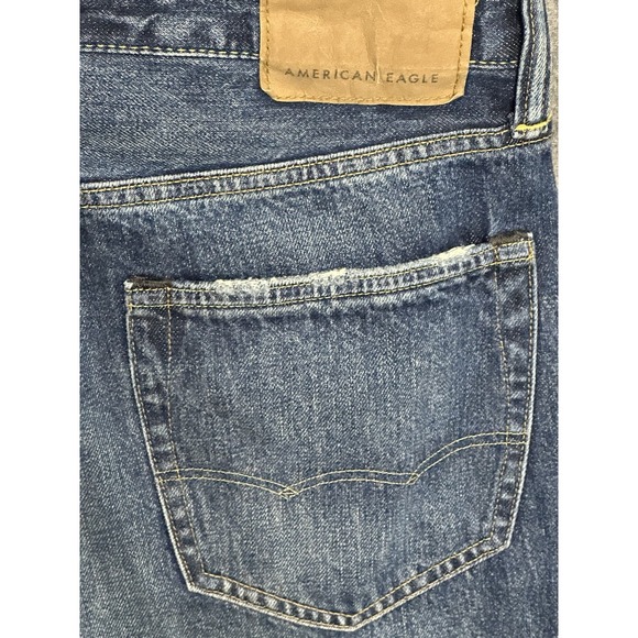 NWT American Eagle Original Boot Blue Jeans,  Extreme Flex, 32x32 Dark Wash - Picture 13 of 16